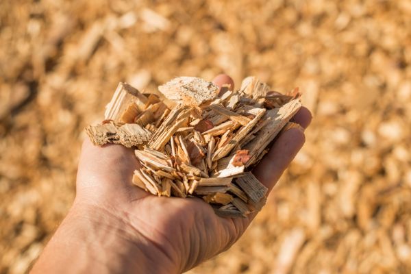 Wood Chips Spreading in Rockford